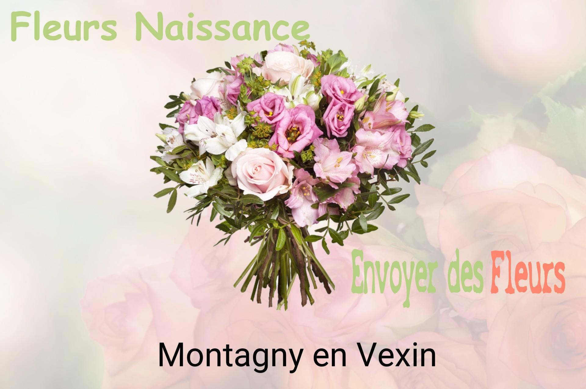 Bouquet de fleurs de naissance livré à Montagny-en-Vexin