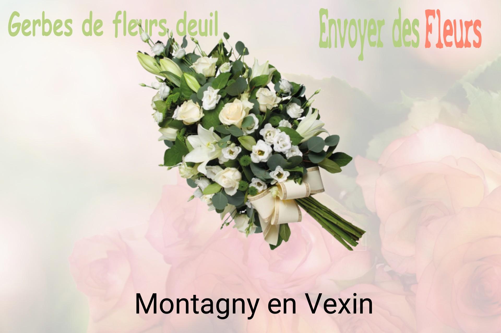 Gerbe de fleurs de deuil livrée à Montagny-en-Vexin